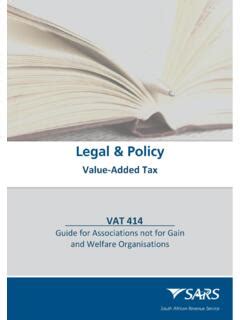 Value Added Tax Vat South African Revenue Service Value Added