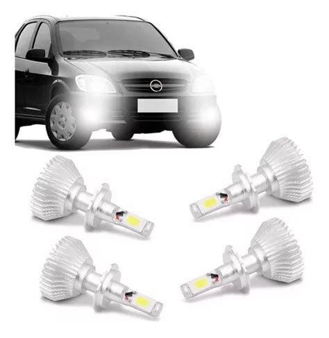 Kit Super Led Celta Farol E Milha K