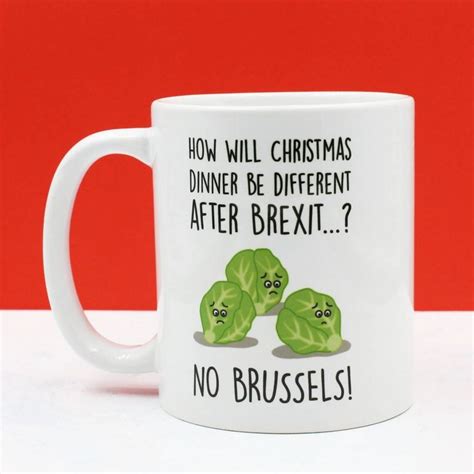 Brussel Shouts Sprouts Pun Christmas Mug Christmas Mugs Funny