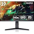 KOORUI Ecran PC Gamer 27 Pouces écran WQHD PC 240Hz 1ms Adaptive