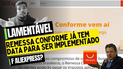 REMESSA CONFORME JÁ TEM DATA PARA SER IMPLEMENTADO NO ALIEXPRESS