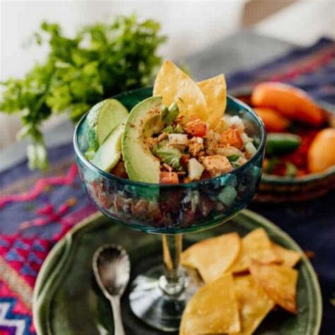 Canned Salmon Salad Ceviche Style Muy Bueno