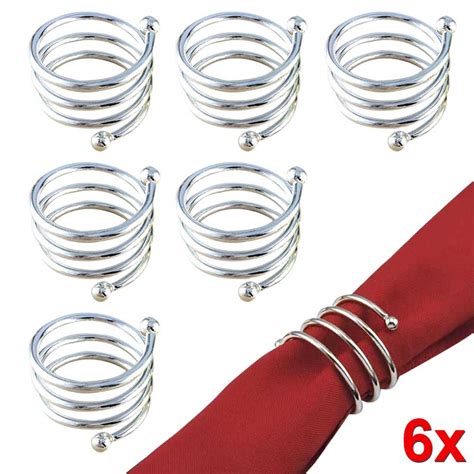 6Pcs Serviette Ringen Servet Houder West Diner Han Grandado