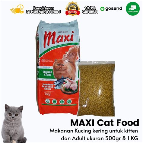 Jual Makanan Kucing Kering Maxi Cat Dry Food Plus Vitamin Kg Shopee