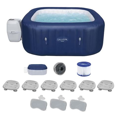 Bestway SaluSpa Hawaii Person Jet Inflatable Hot Tub With Spa Seat Pack And Headrest