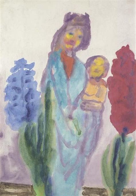 Stampe Di Qualità Del Museo Madonna e giacinti di Emile Nolde Ispirato