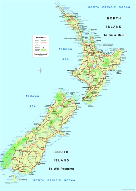 Australia and New Zealand Map - Map of New Zealand - Map of Australia ...