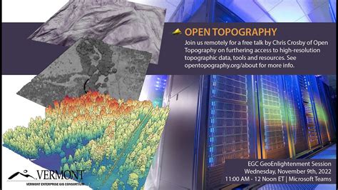 Open Topography Enabling Access To High Resolution Elevation Data