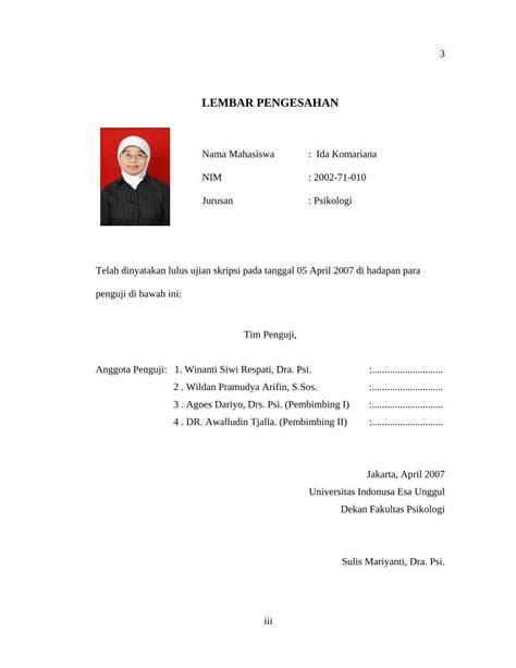 PDF LEMBAR PENGESAHAN Digilib Esaunggul Ac Iddigilib Esaunggul Ac