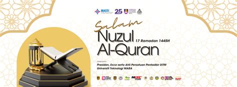 Selamat Menyambut Hari Nuzul Al Quran 1445H 2024 Persatuan Pentadbir UiTM