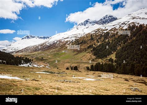 mountains landscape alps in europe Stock Photo - Alamy