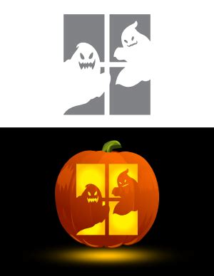 Free Printable Ghost Pumpkin Stencils