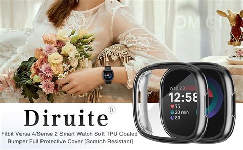 Diruite St Ck Schutzfolie F R Fitbit Versa Sense Schutzh Lle Hd