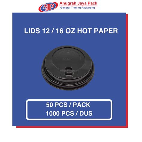 Jual Lids Oz Hot Paper HITAM Tutup Paper Cup Oz Hot HITAM Shopee Indonesia