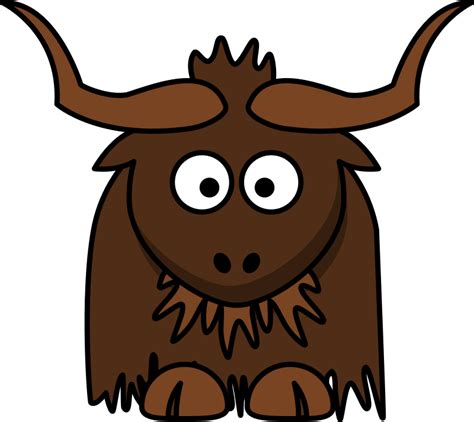 Cartoon Yak - Openclipart