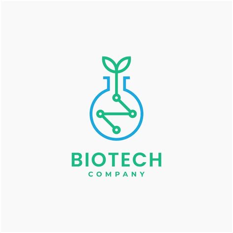 Premium Vector | Illustration biotech with tree and circuit logo design.