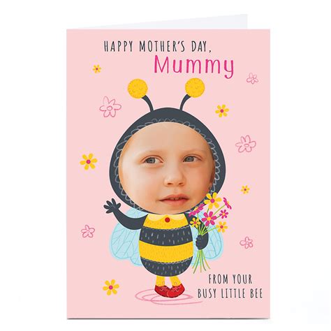 Buy Photo Dalia Clark Mother S Day Card Busy Little Bee Mummy Pink For Gbp 2 29 Card Factory Uk