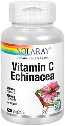 Solaray Vitamin C Echinacea Root Healthy Immune System Support W