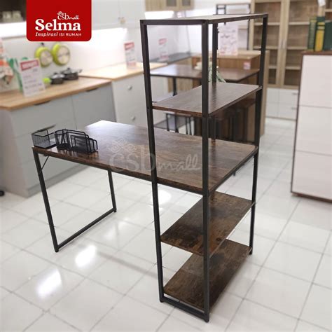 Meja Kerja Selma Florent Office Table Brown Perabotan Rumah Di Carousell