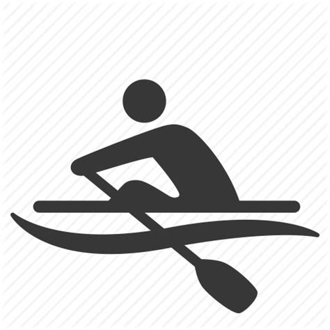 Boating Recreation Logo Canoeing Physical Fitness Kayaking Sitting