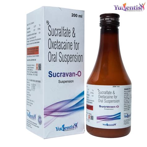 Sucravan O Sucralfate Oxetacaine For Oral Suspension 200 Ml At Rs 220