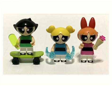 Lego Compatible Powerpuff Girls Cartoon Custom Minifigure Toys