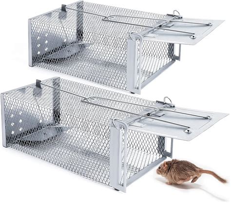 Vqvq Piège à Souris Vivants 2 Pack Piège à Rats Humain Piège à