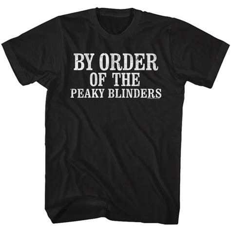 Peaky Blinders Peaky Blinders Black Adult T Shirt