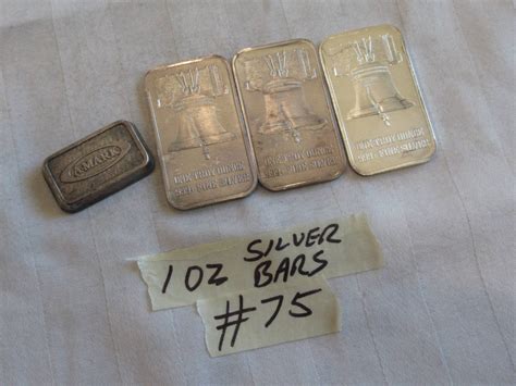 Lot #75 - Four One Ounce Silver Bars. - NorCal Online Estate Auctions