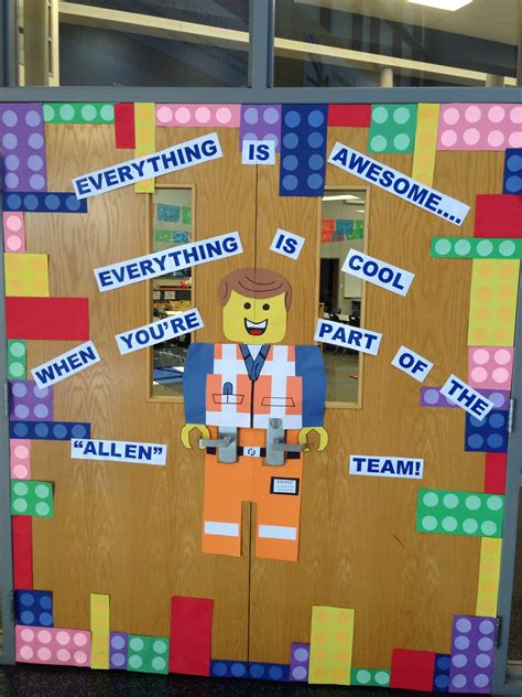 Lego Movie Door Everything Is Awesome Lego Classroom Theme Classroom