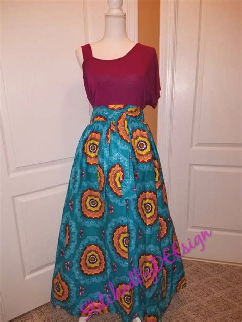 Jupe Ankara Jupe Maxi Pagne Tissu Africain Africain Maxi Etsy Idées