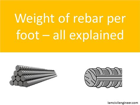 How Much Does Rebar Weigh Per Foot