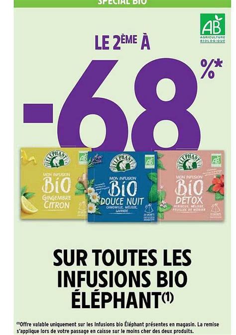 Promo Les Infusions Bio L Phant Chez Intermarch Hyper