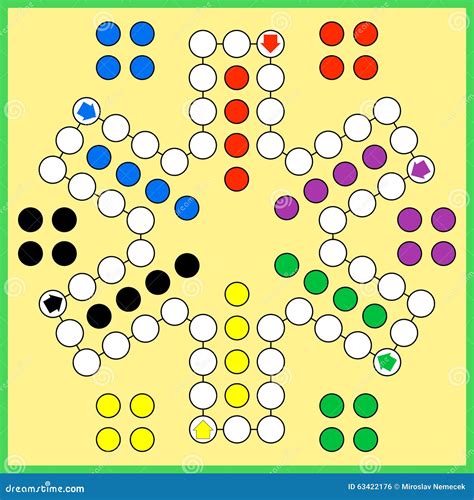 Ludo Board Game Cartoon Vector | CartoonDealer.com #67826149