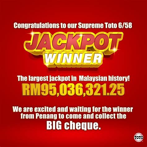 Ah Ling From Penang Wins Record Breaking Rm95 Million Jackpot