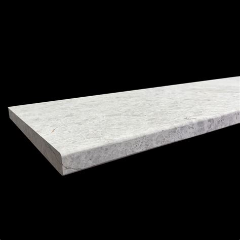 Tundra Blue Light Honed Pencil Edge Step Tread Limestone Size 1500x400x30