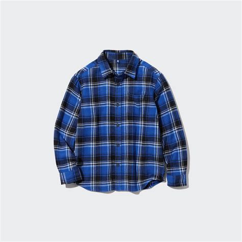 Flannel Checked Long Sleeve Shirt Uniqlo Us