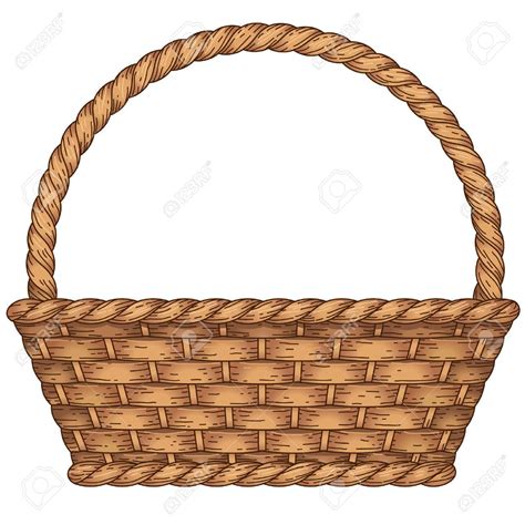 Cute Empty Basket Clipart