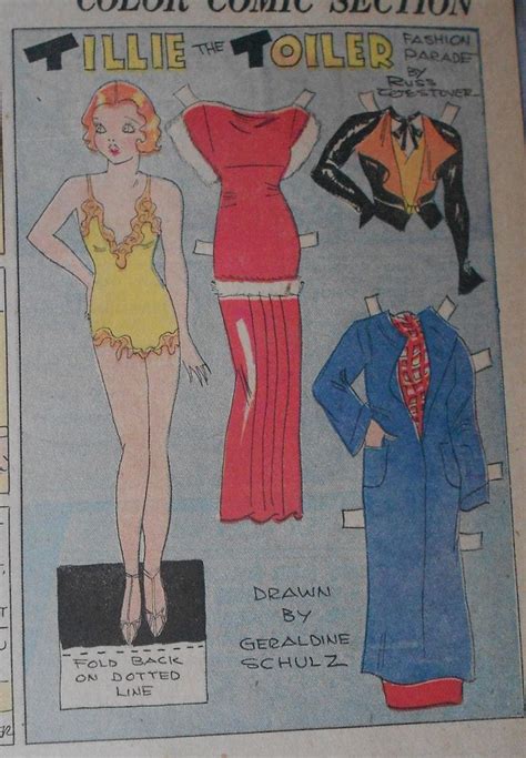 Tillie The Toiler 4 1 34 From Ebay Vintage Paper Dolls Paper Dolls