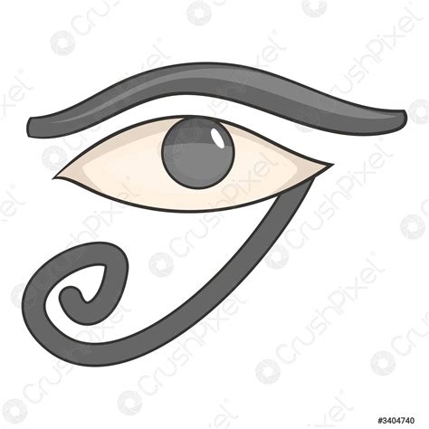 Egypt god Ra symbol icon, cartoon style - stock vector | Crushpixel