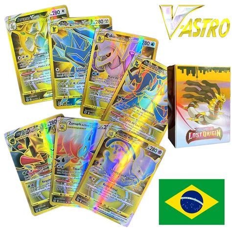 Novo Pces Pokemon Portugu S Cart Es Gx V Vmax Charizard