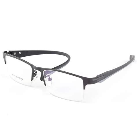 Fashion Men Eyeglasses Frame Ultra Light Weighted Flexible Ip Electronic Plating Metal Material