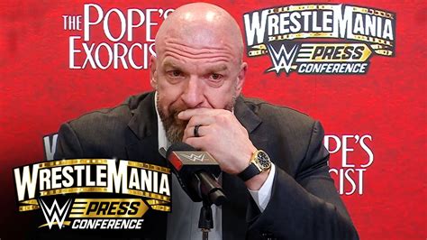 Triple H Shares An Emotional Story Wrestlemania 39 Sunday Press