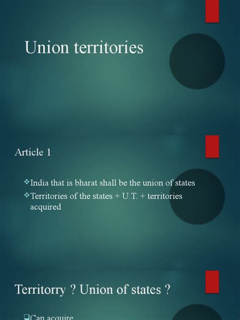 Union Territories | PDF