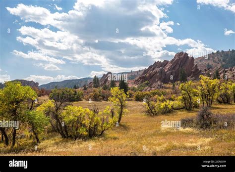 Roxborough State Park in Colorado during fall Stock Photo - Alamy