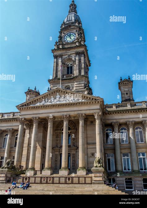 Bolton Town Hall showing clock tower Stock Photo: 59192735 - Alamy