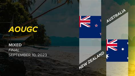 New Zealand vs. Australia (Mixed Final) - 2023 Asia Oceanic Ultimate ...