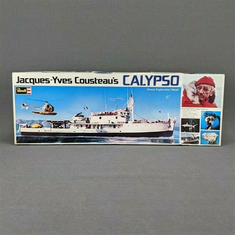 Vintage Revell Jacques Yves Cousteau Calypso Ship Model Kit 1976