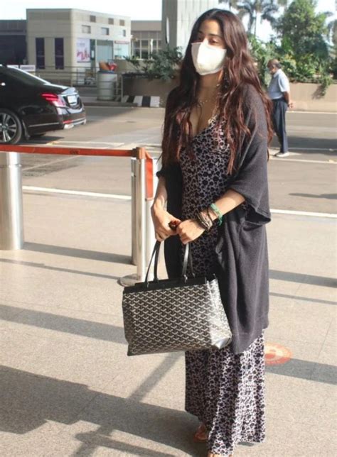 Jhanvi Kapoor Was Spotted At The Airport Wearing A Jumpsuit And A Pullover