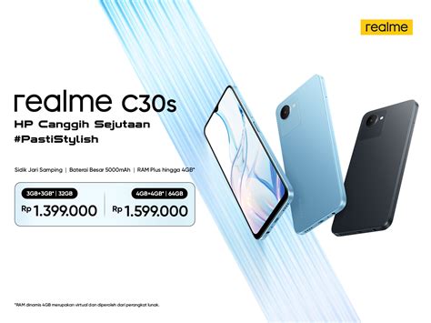realme C30s Resmi Rilis di Indonesia dengan Sensor Sidik Jari Samping ...
